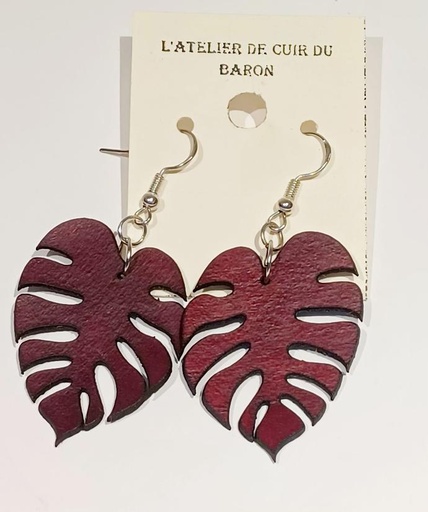 Boucles d'oreilles Monstera